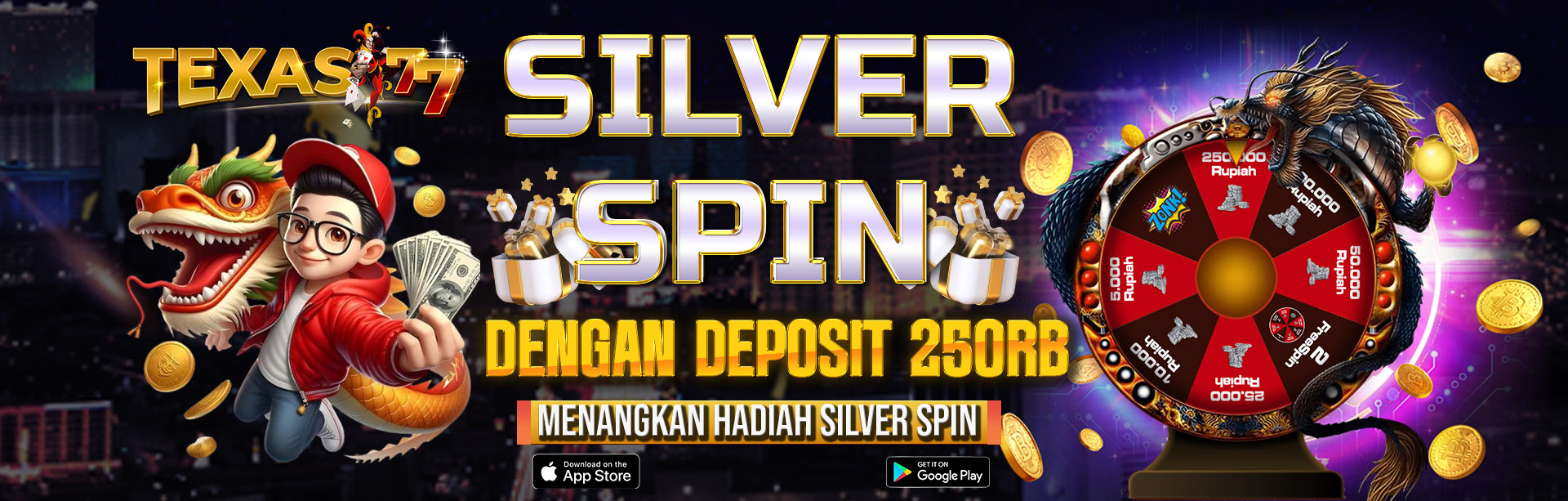 Luckyspin Silver Texas77	