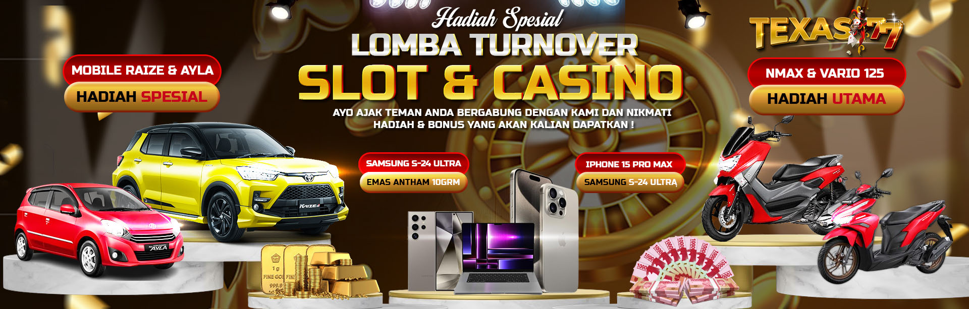 LOMBA TURN OVER SLOT & CASINO TEXAS77